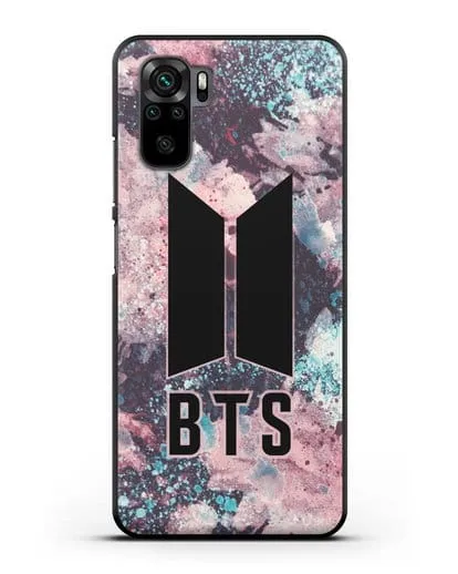 Чехол с картинкой BTS силиконовый для Xiaomi Redmi Note 10