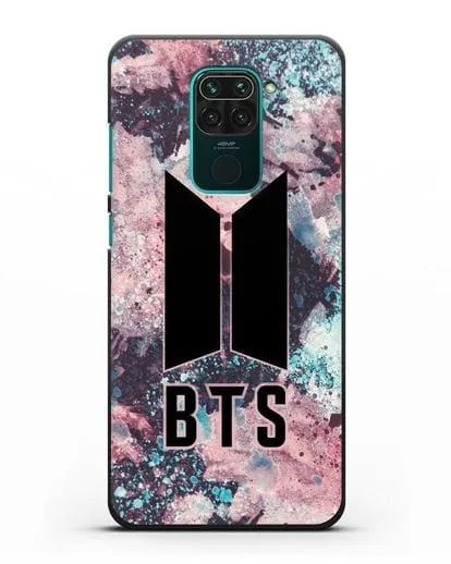 Чехол с картинкой BTS силиконовый для Xiaomi Redmi Note 9