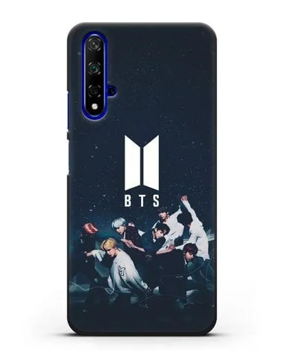 Чехол с изображением солистов группы BTS силиконовый для Honor 20