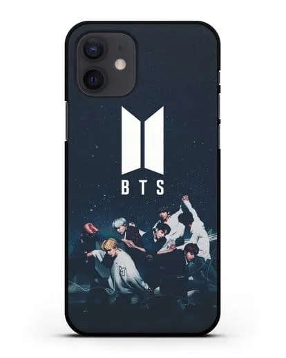 Чехол с изображением солистов группы BTS силиконовый для iPhone 12