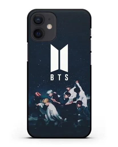 Чехол с изображением солистов группы BTS силиконовый для iPhone 12 mini