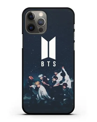 Чехол с изображением солистов группы BTS силиконовый для iPhone 12 Pro