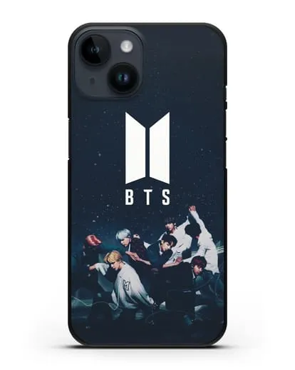 Чехол с изображением солистов группы BTS силиконовый для iPhone 14