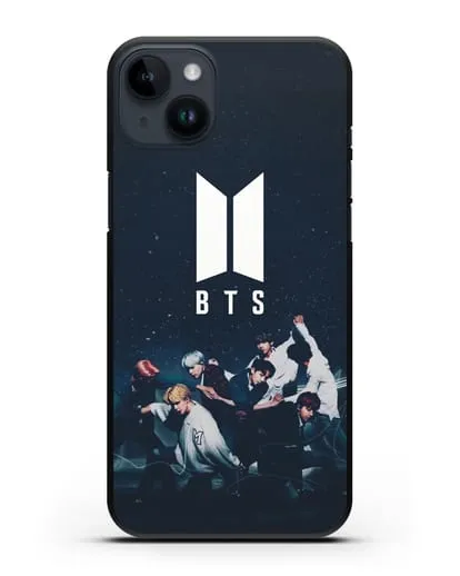 Чехол с изображением солистов группы BTS силиконовый для iPhone 14 Plus