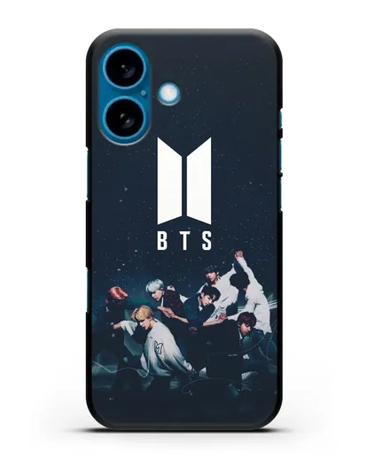 Чехол с изображением солистов группы BTS силиконовый для iPhone 16
