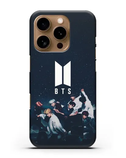 Чехол с изображением солистов группы BTS силиконовый для iPhone 16 Pro