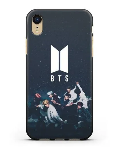 Чехол с изображением солистов группы BTS силиконовый для iPhone XR