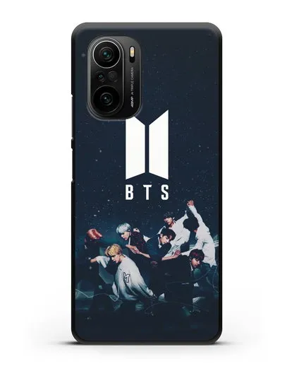 Чехол с изображением солистов группы BTS силиконовый для Xiaomi Poco F3 Pro