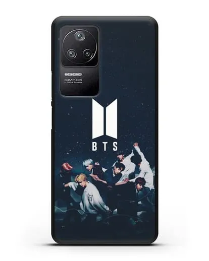 Чехол с изображением солистов группы BTS силиконовый для Xiaomi Poco F4