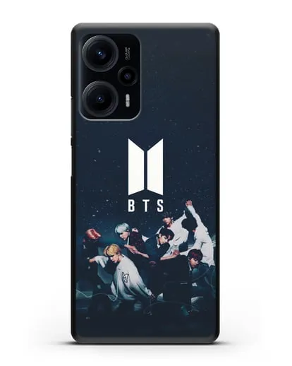 Чехол с изображением солистов группы BTS силиконовый для Xiaomi Poco F5