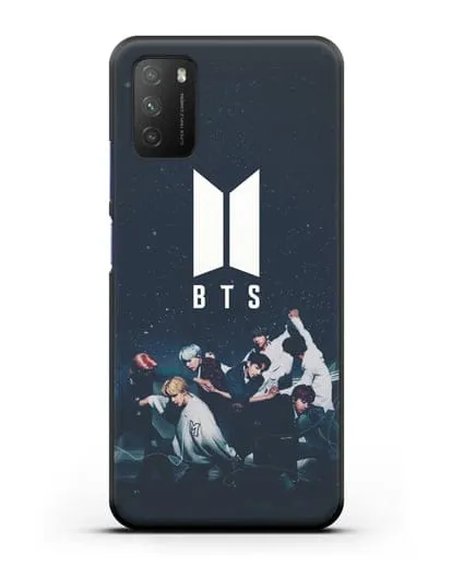 Чехол с изображением солистов группы BTS силиконовый для Xiaomi Poco M3