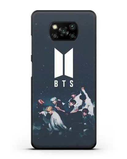 Чехол с изображением солистов группы BTS силиконовый для Xiaomi Poco X3