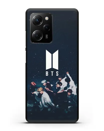 Чехол с изображением солистов группы BTS силиконовый для Xiaomi Poco X5 Pro