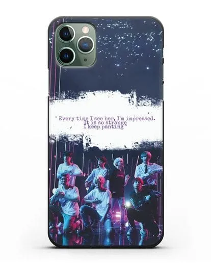 Чехол с фотографией группы BTS силиконовый для iPhone 11 Pro