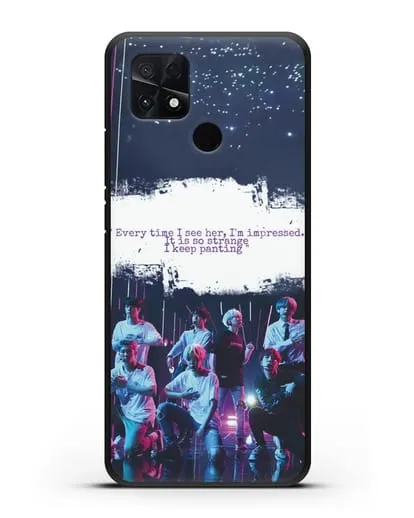Чехол с фотографией группы BTS силиконовый для Xiaomi Poco C40