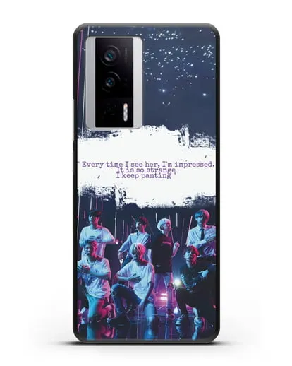 Чехол с фотографией группы BTS силиконовый для Xiaomi Poco F5 Pro