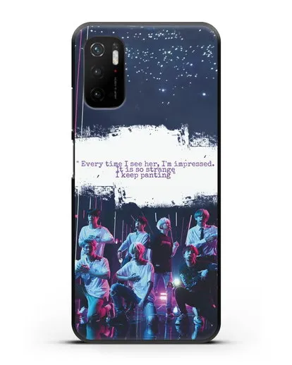 Чехол с фотографией группы BTS силиконовый для Xiaomi Poco M3 Pro