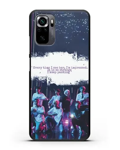 Чехол с фотографией группы BTS силиконовый для Xiaomi Poco M5s