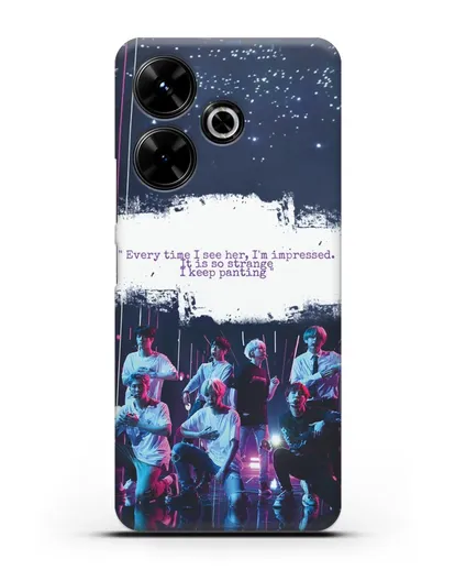 Чехол с фотографией группы BTS силиконовый для Xiaomi Poco M6