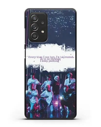 Чехол с фотографией группы BTS силиконовый для Samsung Galaxy A53