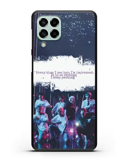 Чехол с фотографией группы BTS силиконовый для Samsung Galaxy M53 [SM-M536]