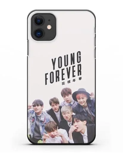 Чехол с картинкой BTS. Young Forever силиконовый для iPhone 11