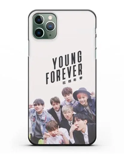 Чехол с картинкой BTS. Young Forever силиконовый для iPhone 11 Pro