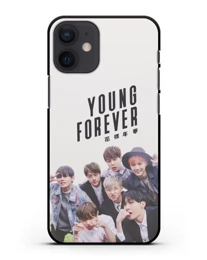 Чехол с картинкой BTS. Young Forever силиконовый для iPhone 12 mini