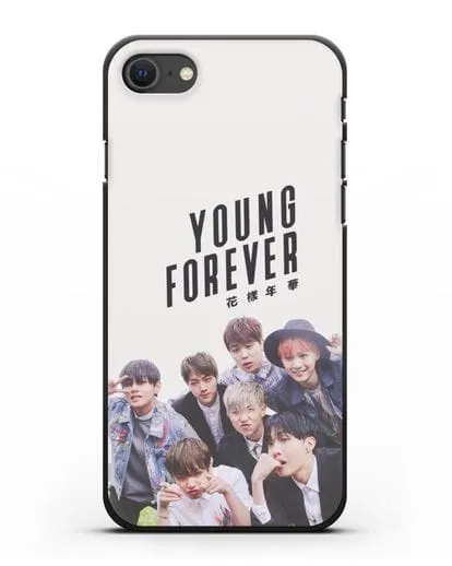 Чехол с картинкой BTS. Young Forever силиконовый для iPhone SE 2020
