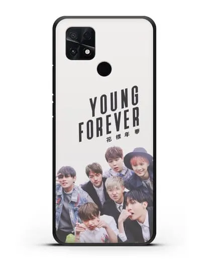 Чехол с картинкой BTS. Young Forever силиконовый для Xiaomi Poco C40