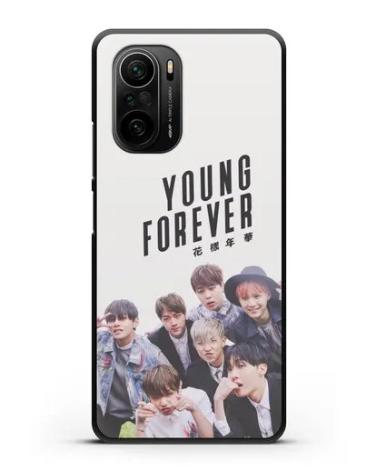 Чехол с картинкой BTS. Young Forever силиконовый для Xiaomi Poco F3 Pro