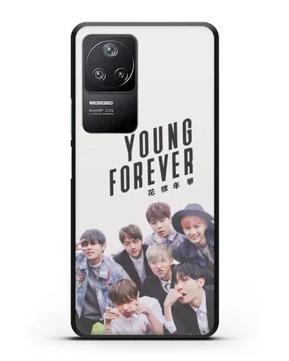 Чехол с картинкой BTS. Young Forever силиконовый для Xiaomi Poco F4