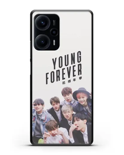 Чехол с картинкой BTS. Young Forever силиконовый для Xiaomi Poco F5