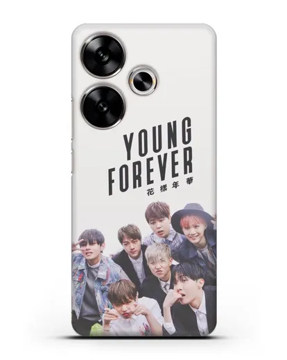 Чехол с картинкой BTS. Young Forever силиконовый для Xiaomi Poco F6