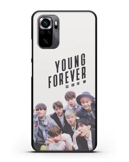 Чехол с картинкой BTS. Young Forever силиконовый для Xiaomi Poco M5s