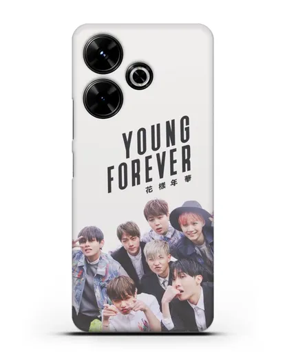 Чехол с картинкой BTS. Young Forever силиконовый для Xiaomi Poco M6