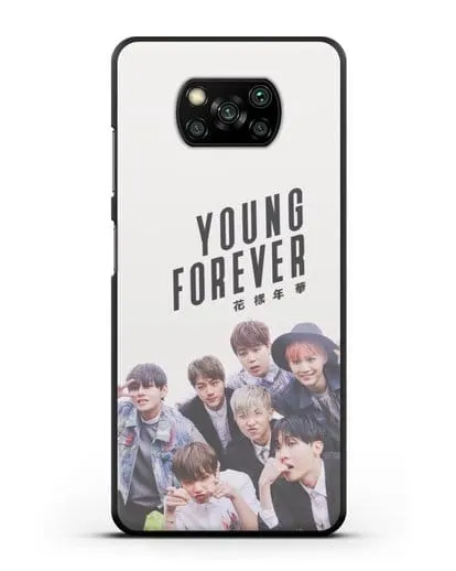 Чехол с картинкой BTS. Young Forever силиконовый для Xiaomi Poco X3
