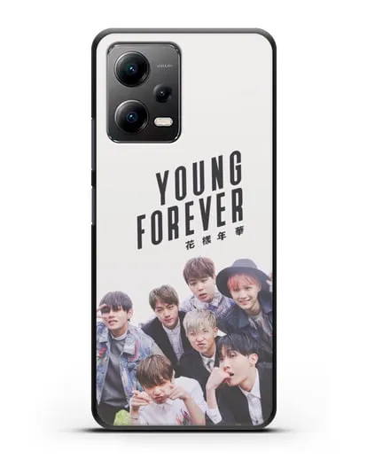 Чехол с картинкой BTS. Young Forever силиконовый для Xiaomi Poco X5