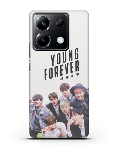 Чехол с картинкой BTS. Young Forever силиконовый для Xiaomi Poco X6