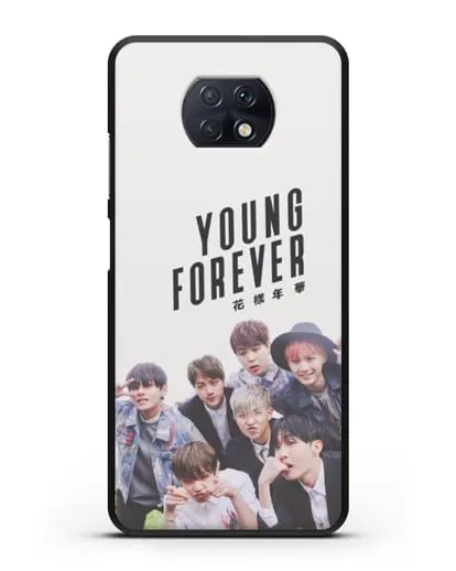 Чехол с картинкой BTS. Young Forever силиконовый для Xiaomi Redmi Note 9T