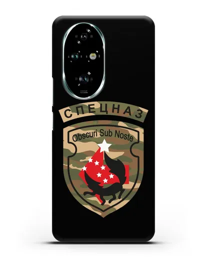 Чехол с надписью Спецназ и нарукавным знаком 5-я ОБрСпН цвет хаки силиконовый для Honor 200 Pro