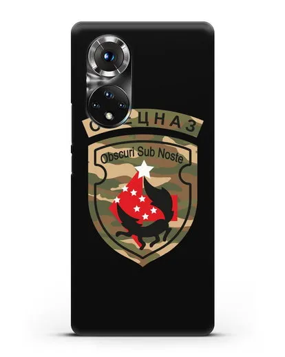 Чехол с надписью Спецназ и нарукавным знаком 5-я ОБрСпН цвет хаки силиконовый для Honor 50 Pro