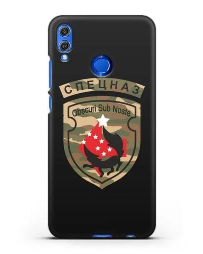 Чехол с надписью Спецназ и нарукавным знаком 5-я ОБрСпН цвет хаки силиконовый для Honor 8X