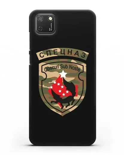 Чехол с надписью Спецназ и нарукавным знаком 5-я ОБрСпН цвет хаки силиконовый для Honor 9S