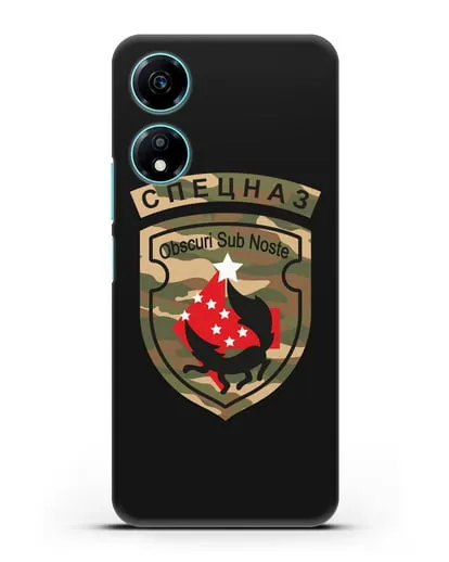 Чехол с надписью Спецназ и нарукавным знаком 5-я ОБрСпН цвет хаки силиконовый для Honor X5 Plus