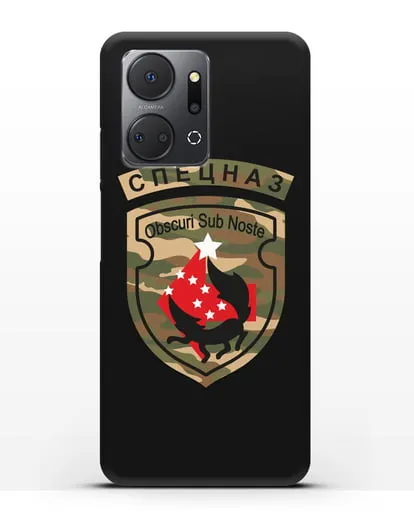 Чехол с надписью Спецназ и нарукавным знаком 5-я ОБрСпН цвет хаки силиконовый для Honor X7a