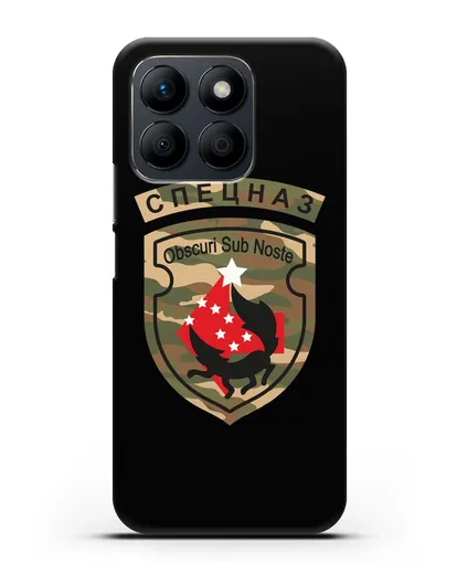 Чехол с надписью Спецназ и нарукавным знаком 5-я ОБрСпН цвет хаки силиконовый для Honor X8b