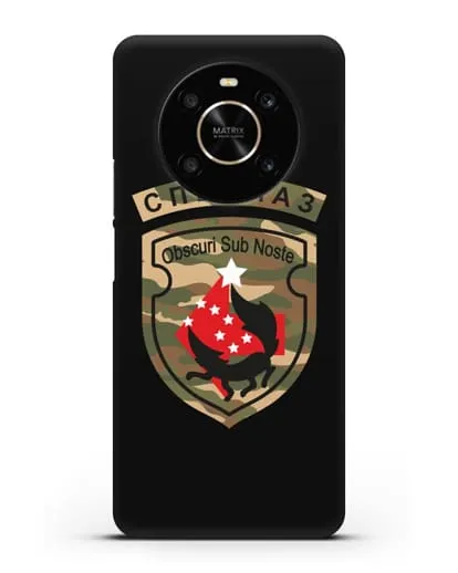 Чехол с надписью Спецназ и нарукавным знаком 5-я ОБрСпН цвет хаки силиконовый для Honor X9