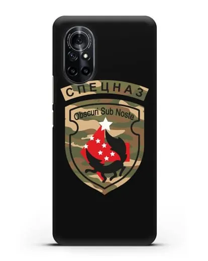 Чехол с надписью Спецназ и нарукавным знаком 5-я ОБрСпН цвет хаки силиконовый для Huawei Nova 8
