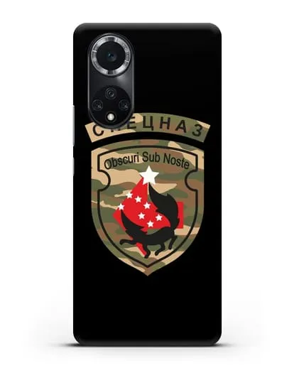 Чехол с надписью Спецназ и нарукавным знаком 5-я ОБрСпН цвет хаки силиконовый для Huawei Nova 9